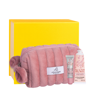 Presente Travel Size Flor de Cerejeira: Bálsamo Labial e Creme de Mãos